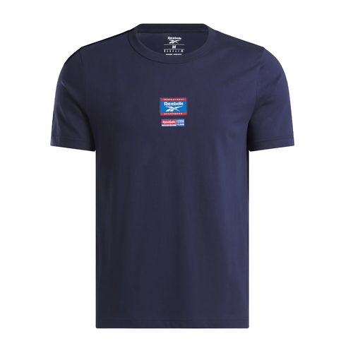Remera Hombre Reebok Ri Badge Vector