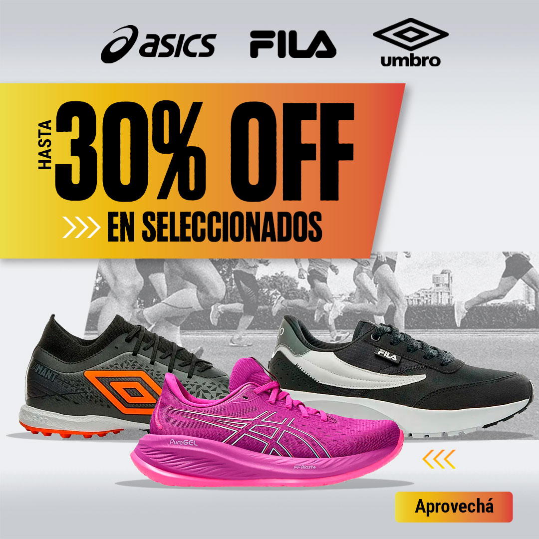 asics, fila, umbro​